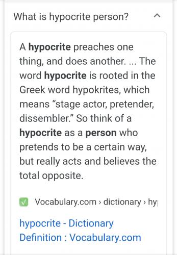 Hypocrite