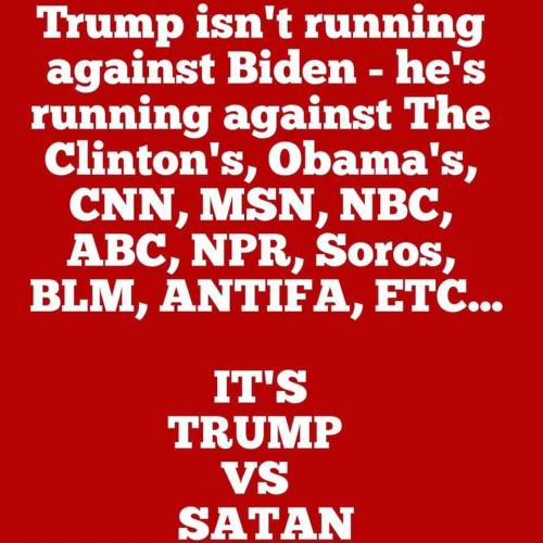 trump running against all