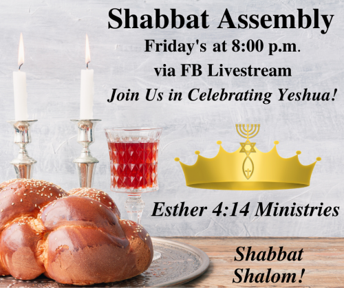 Shabbat Assembly Flyer 8 p.m.