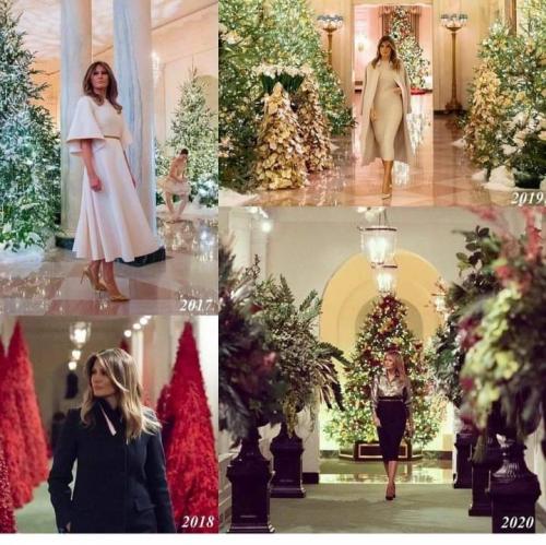 Christmas decor by First Lady Melania