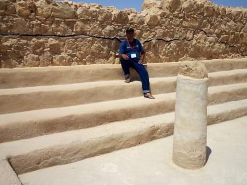 Sinagoga en Masada, Israel