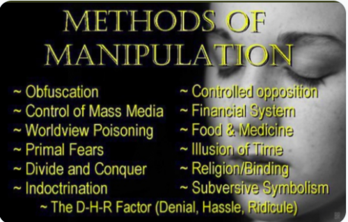 The most important methods of manipulation...