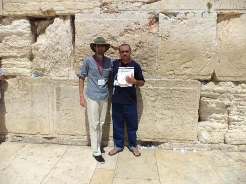 En el Área del Muro de los Lamentos ( el Kotel )