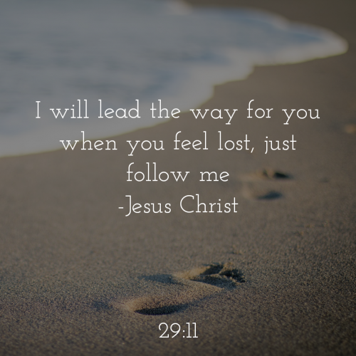Jesus will lead the way?