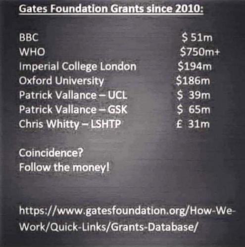 Gates Foundation Grants since 2010