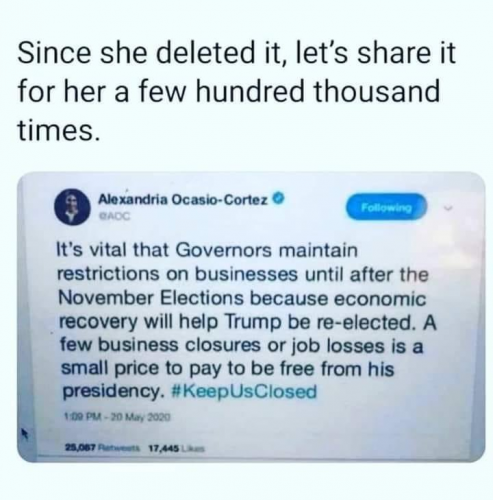 AOC keep business closed