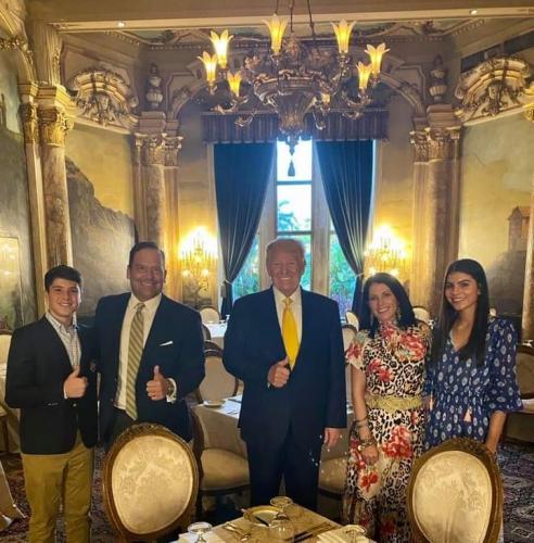 President Trump, Steve Cortes Family #Maralago