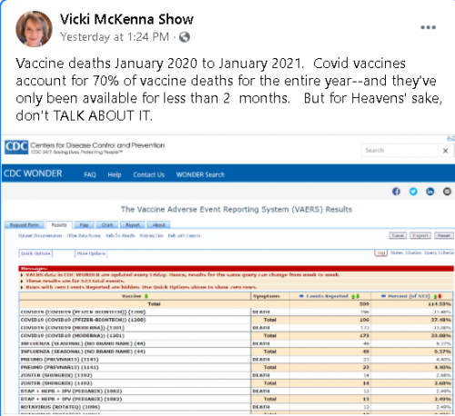 Vaccine deaths