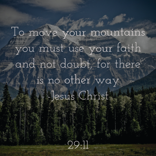 Faith will move your mountains🙏