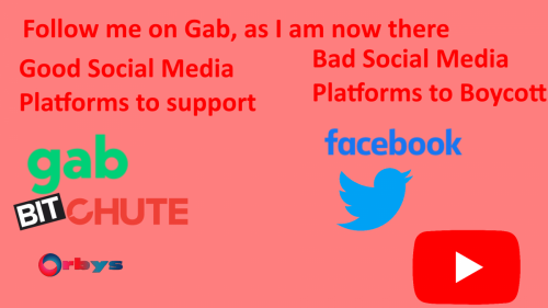 I am now on Gab