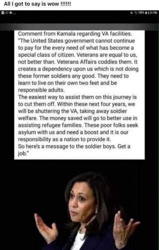 Kamala and Veterans