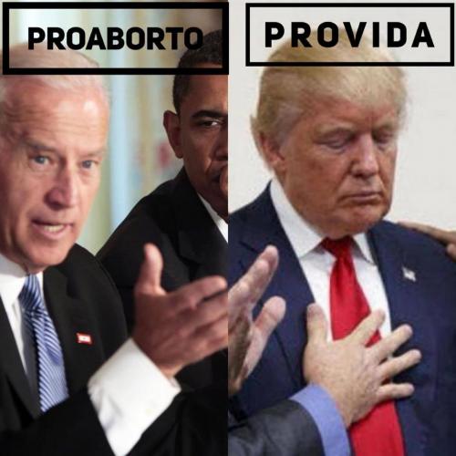 biden pro aborto y trump