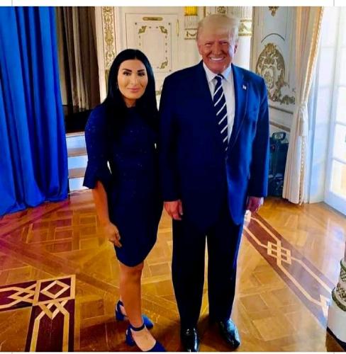 President Trump with Laura Loomer #Maralago