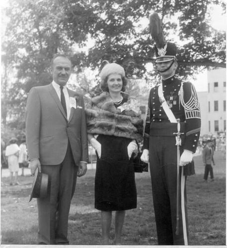Donald Trump with parents