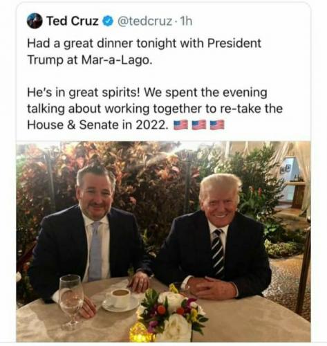 Ted Cruz, Mar-a-Lago