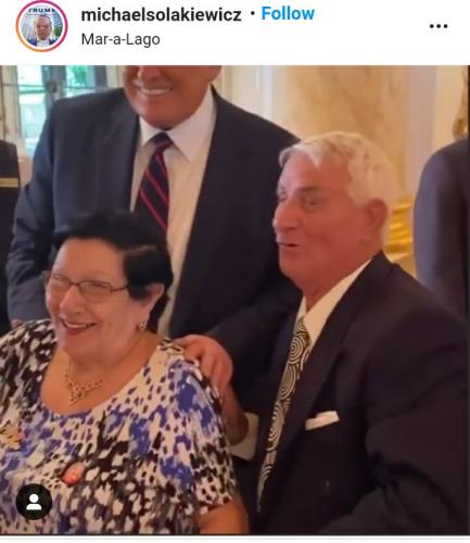 Determined Nonna, got her photo! Mar-a-Lago