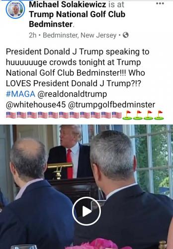 President Trump, Bedminster speech
