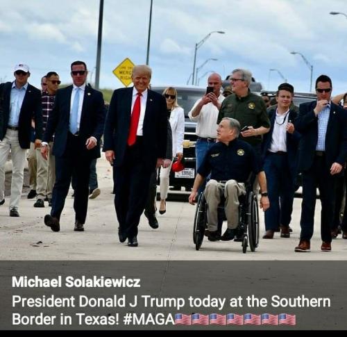 President Trump touring Southern Border