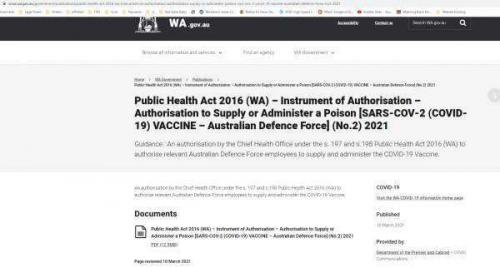 Authorization to administer poison
