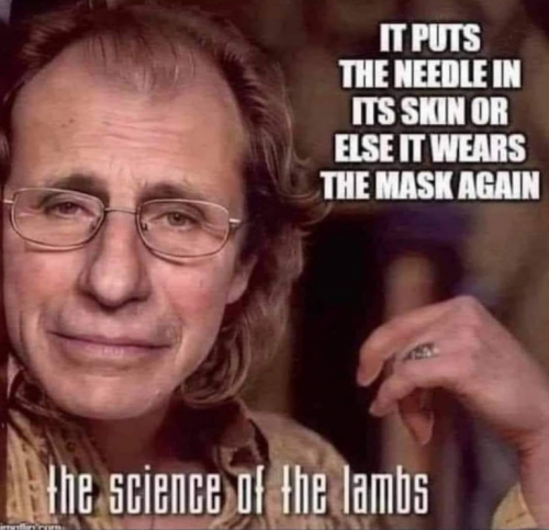 it puts the needle in it's skin