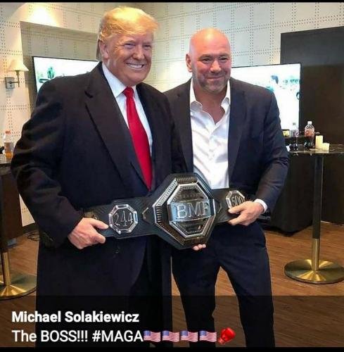 President Trump, Dana White #UFC