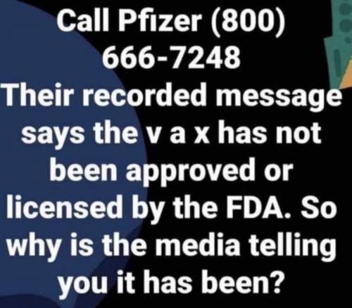 Call Pfizer