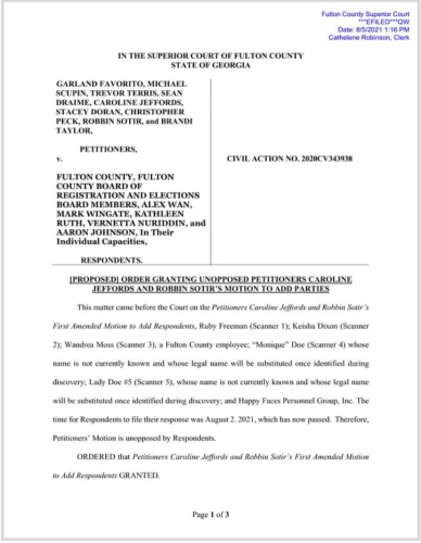 Fulton County Georgia lawsuit