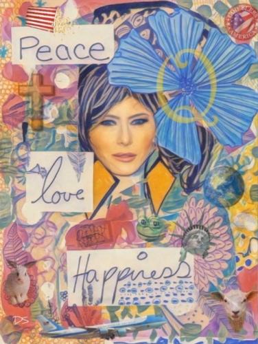 First Lady Melania Trump Art by Deborah Sullivan