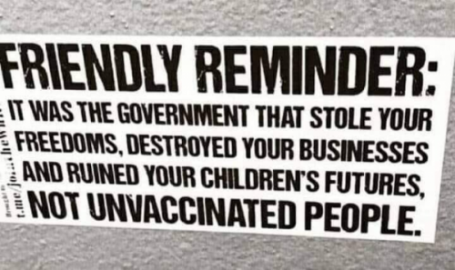 Not the unvaccinated