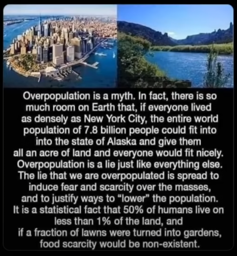 Overpopulation lie