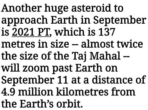Asteroid 2021PT