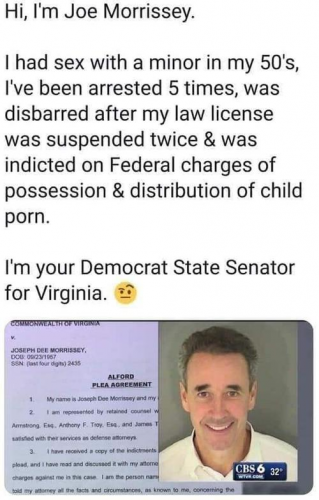 Joe Morrissey Democrat State Senator for Virginia