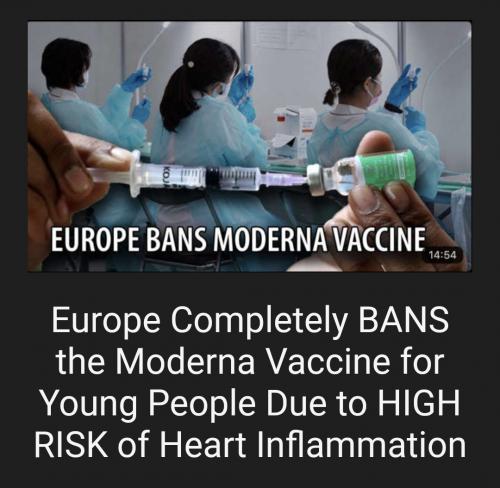 Europe Banned Maderna Garbage Vaccine