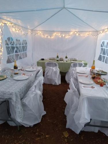 Thanksgiving 2021 Table Settings in Tent