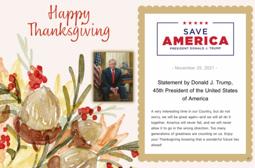 ThanksgivingTrump