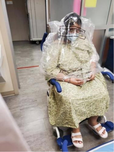 patient wrap in plastic