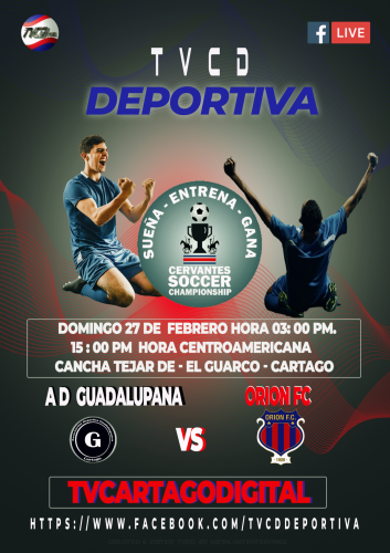 LIGA CERVANTES SOCCER CHAMPIONSHIP DOMINGO 27