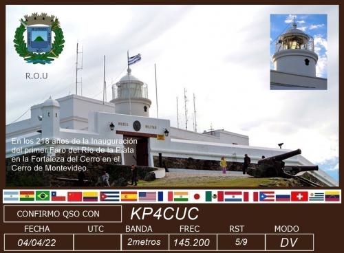 QSL de CX5ATZ218faro