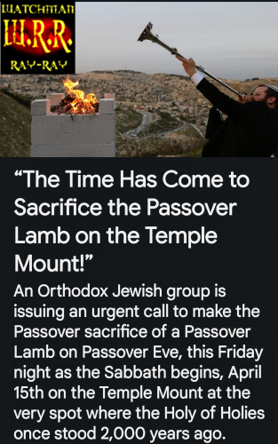 Return of Biblical Sacrifice