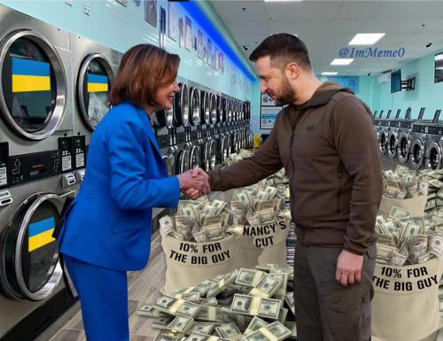 Pelosi with Ukraine president