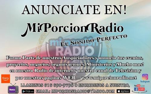 Anunciate con nosotros mi porcion radio-2022