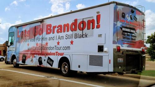 "Let's Go Brandon" Bus