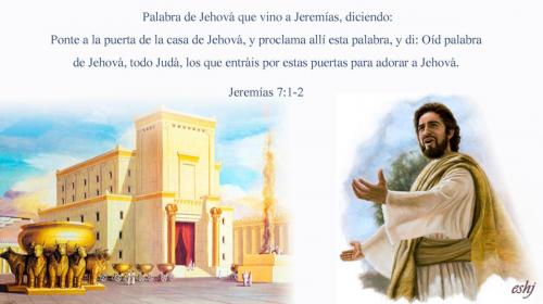 Jeremías 7 1-2 Llamado a los adoradores
