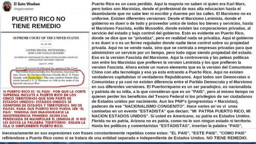 EDITORIAL puerto rico pais no tiene remedio marxista