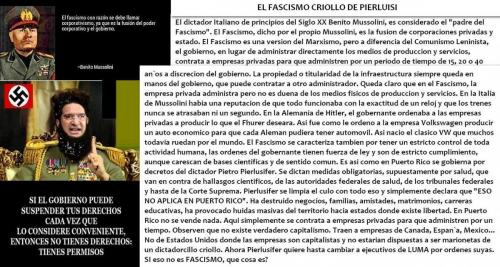 EDITORIAL PIERLUISI Y EL FASCISMO