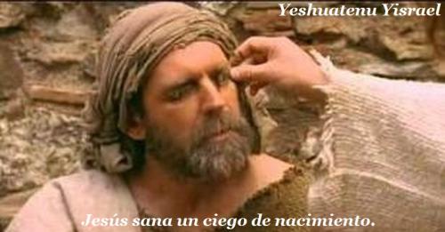 Jesus sana a un ciego de nacimiento