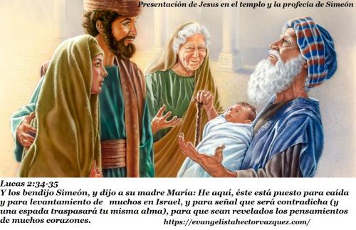 presentacion de Jesus en el templo