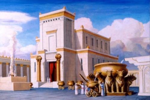 inaguracion del templo de Salomon