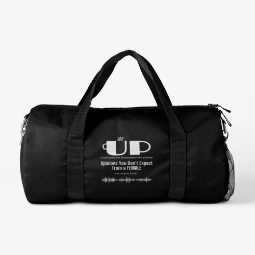 UP Podcast Duffle Bag - Black w White Logo - 51-99