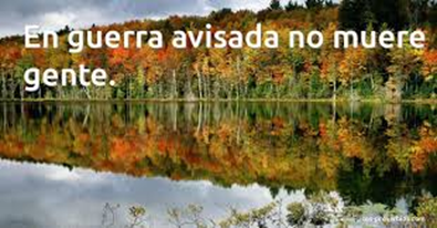 En guerra avisada